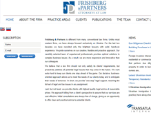 Tablet Screenshot of frishberg.com